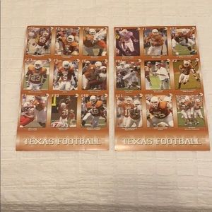2001  Longhorn football trading cards.